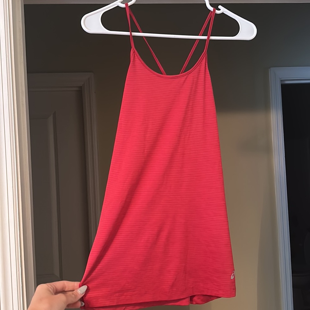 Red ASICS Running Tank. NWOT